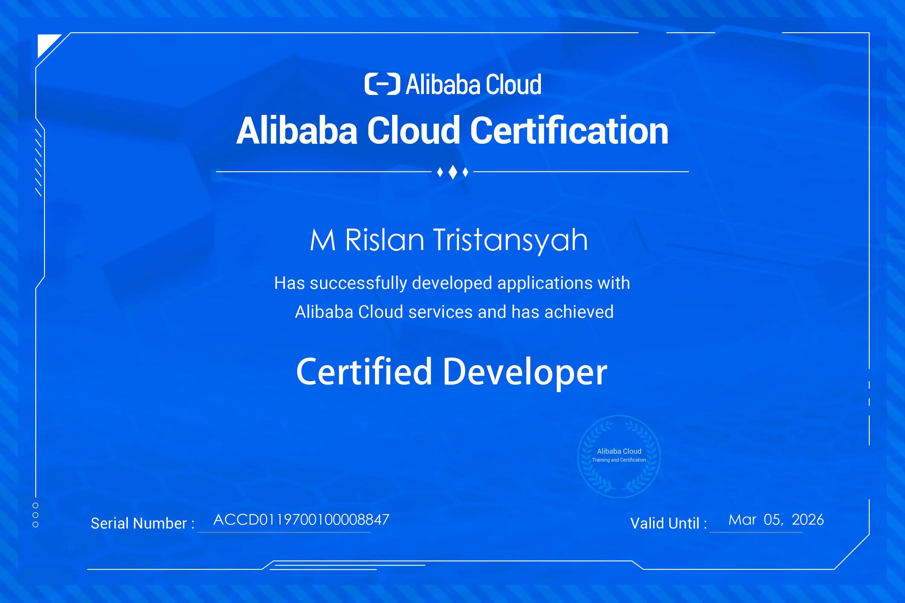 Developer Cert